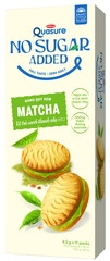 Bánh quy Quasure No Added Sugar Matcha & Bơ Đậu Phộng - Sôcôla, Hạt & Yến mạch