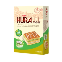 Bánh Bông Lan Cốm - Dừa Hura Deli HG 392g