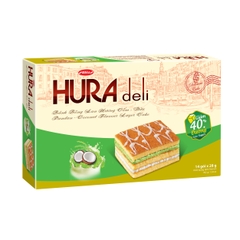 Bánh Bông Lan Cốm - Dừa Hura Deli HG 392g