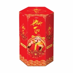 Kẹo cứng Phát tài HG lục giác đỏ 120g (3,6kg)