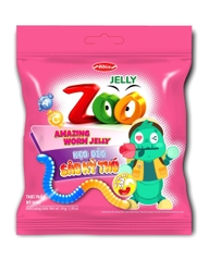 Kẹo dẻo Zoo sâu kỳ thú hương dưa hấu - vải túi 24g