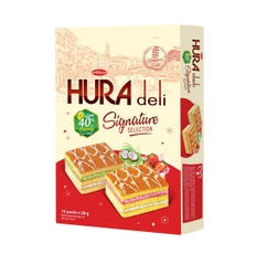 Bánh Hura Deli Signature Selection (Cốm - Dừa và Sữa - Dâu) Hộp 392g