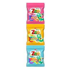 Kẹo dẻo Zoo Sâu kỳ thú Combo 3 túi 24 gram