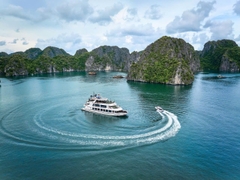 Tour Nửa Ngày Ngắm Hoàng Hôn Vịnh Lan Hạ - Skyway Cruise 5 sao