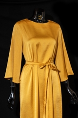 Váy lụa trơn không họa tiết