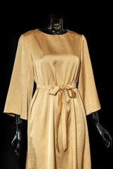 Váy lụa trơn không họa tiết