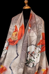 Khăn choàng lụa cao cấp 4D