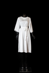 Váy lụa trơn không họa tiết