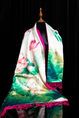 Khăn lụa choàng 2 lớp 2910