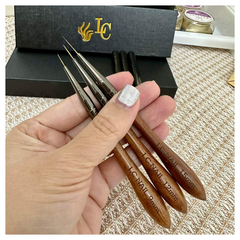 Cọ nét cán gỗ 15mm LCNail (5/10/30/50 pcs/case)