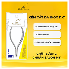 Kềm cắt da thép không gỉ D01 - Kềm Lâm (5/10/30/50 pcs/case)
