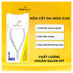 Kềm cắt da thép không gỉ D03 - Kềm Lâm (5/10/30/50 pcs/case)