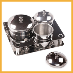 Bộ 3 inox đựng Liquid (5/10/30/50 set/case)