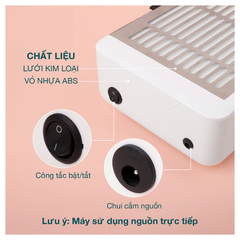 Máy hút bụi nail L’UGX LG608 40W (1/5/10/30 pcs/case)