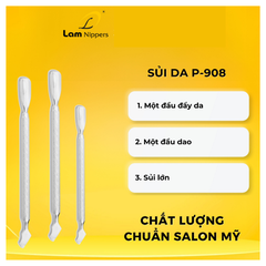 Sủi da inox P-908 - Kềm Lâm (5/10/30/50 pcs/case)