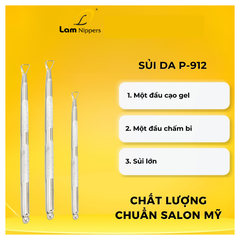 Sủi da inox P-912 - Kềm Lâm (5/10/30/50 pcs/case)
