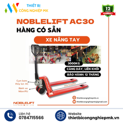 Xe Nâng Tay Thấp 3 Tấn(Càng Rộng) AC30 NOBLELIFT
