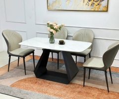 Bàn Ăn 4 Ghế Gemma Nhập Khẩu BA138