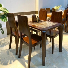 Bàn Ăn 4 Ghế Gỗ Sồi VIP02