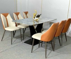 Bộ Bàn Ăn 6 Ghế Nhập Khẩu HT68