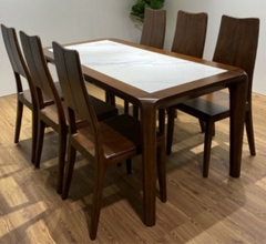 Bàn Ăn 6 Ghế Gỗ Sồi GS68