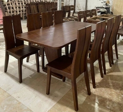 Bàn Ăn 8 Ghế Gỗ Sồi VIP03
