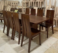 Bàn Ăn 8 Ghế Gỗ Sồi VIP03