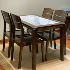 Bộ Bàn Ăn 4 Ghế Gỗ Sồi HT39