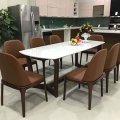 Bàn Ăn Gỗ Sồi 8 Ghế Grace GG34