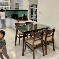 Bàn Ăn Mango 4 ghế Gỗ Cao Su