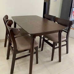 Bàn Ăn Mango 4 ghế Gỗ Cao Su