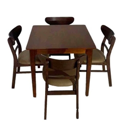 Bàn Ăn Mango Vuông 80cm 4 Ghế