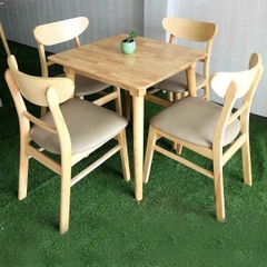 Bàn Ăn Mango Vuông 80cm 4 Ghế