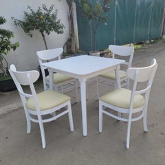 Bàn Ăn Mango Vuông 80cm 4 Ghế