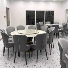 Bàn Ăn Tròn Xoay 10 Ghế Ella Nhập Khẩu