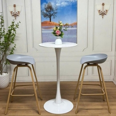 Bàn Bar Tulip Mặt Đá Chân Săt BAS03