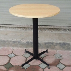 Bàn Cafe Mặt Gỗ Chân Săt CFS01