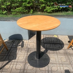 Bàn Cafe Mặt Gỗ Chân Săt CFS03
