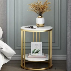 Bàn Cạnh Góc Sofa Mặt Đá BG07