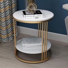 Bàn Cạnh Góc Sofa Mặt Đá BG07