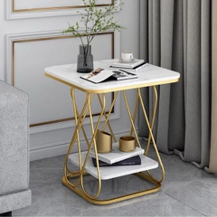 Bàn Cạnh Góc Sofa Mặt Đá BG08