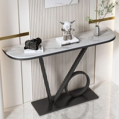 Bàn Console Chân Sắt Mặt Đá BTT19