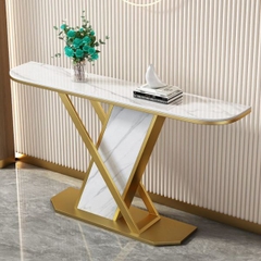 Bàn Console Mặt Đá Khung Sắt BTT06