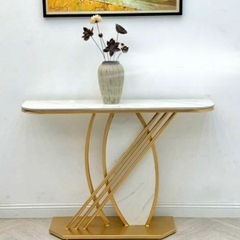Bàn Console Mặt Đá Khung Sắt BTT06