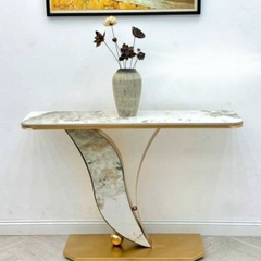 Bàn Console Mặt Đá Khung Sắt BTT06