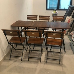 Bộ Bàn Cafe 4 Ghế Fansipan Gấp Gọn