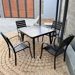 Bàn Ghế Ngoài Trời 4 Ghế Nhôm Đúc ND59