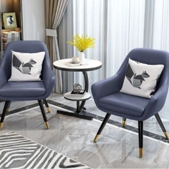 Bàn Góc Sofa Mặt Đá Khung Sắt BG05