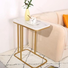Bàn Góc Sofa Mặt Đá Khung Sắt BG06