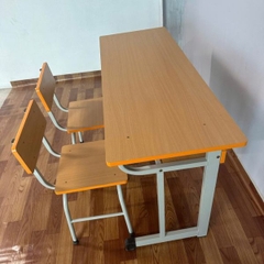 Bàn Học Sinh 2 Ghế Đơn BHS04